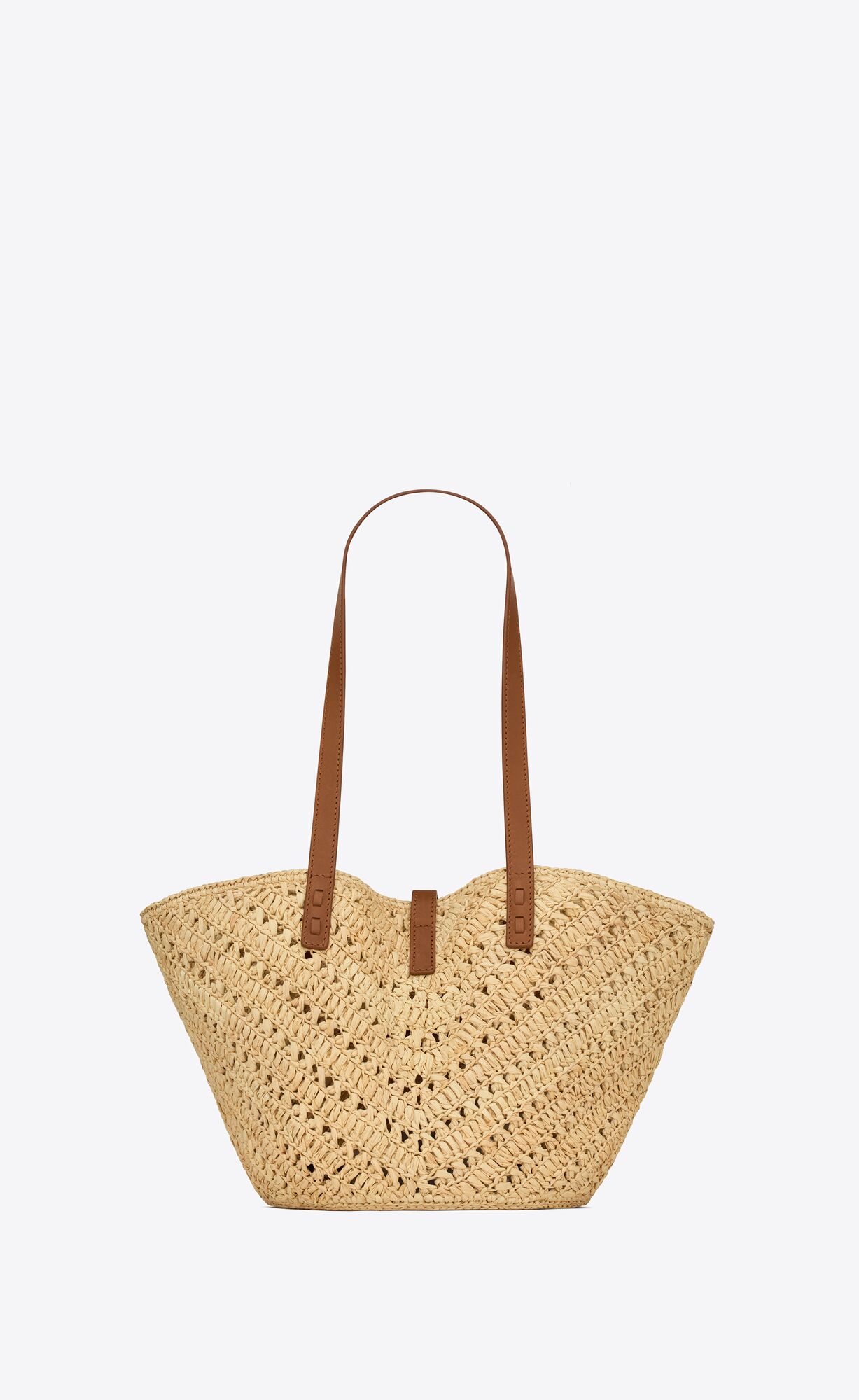 panier small in raffia and vegetable tanned leather natural and brick panier small in raffia and vegetable tanned leather natural and brick