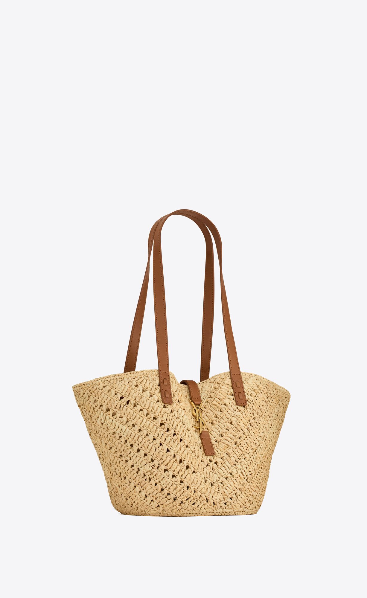 panier small in raffia and vegetable tanned leather natural and brick panier small in raffia and vegetable tanned leather natural and brick