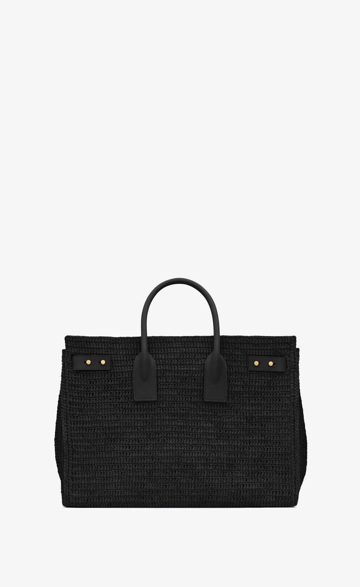 sac de jour medium supple in raffia and vegetable tanned leather black sac de jour medium supple in raffia and vegetable tanned leather black