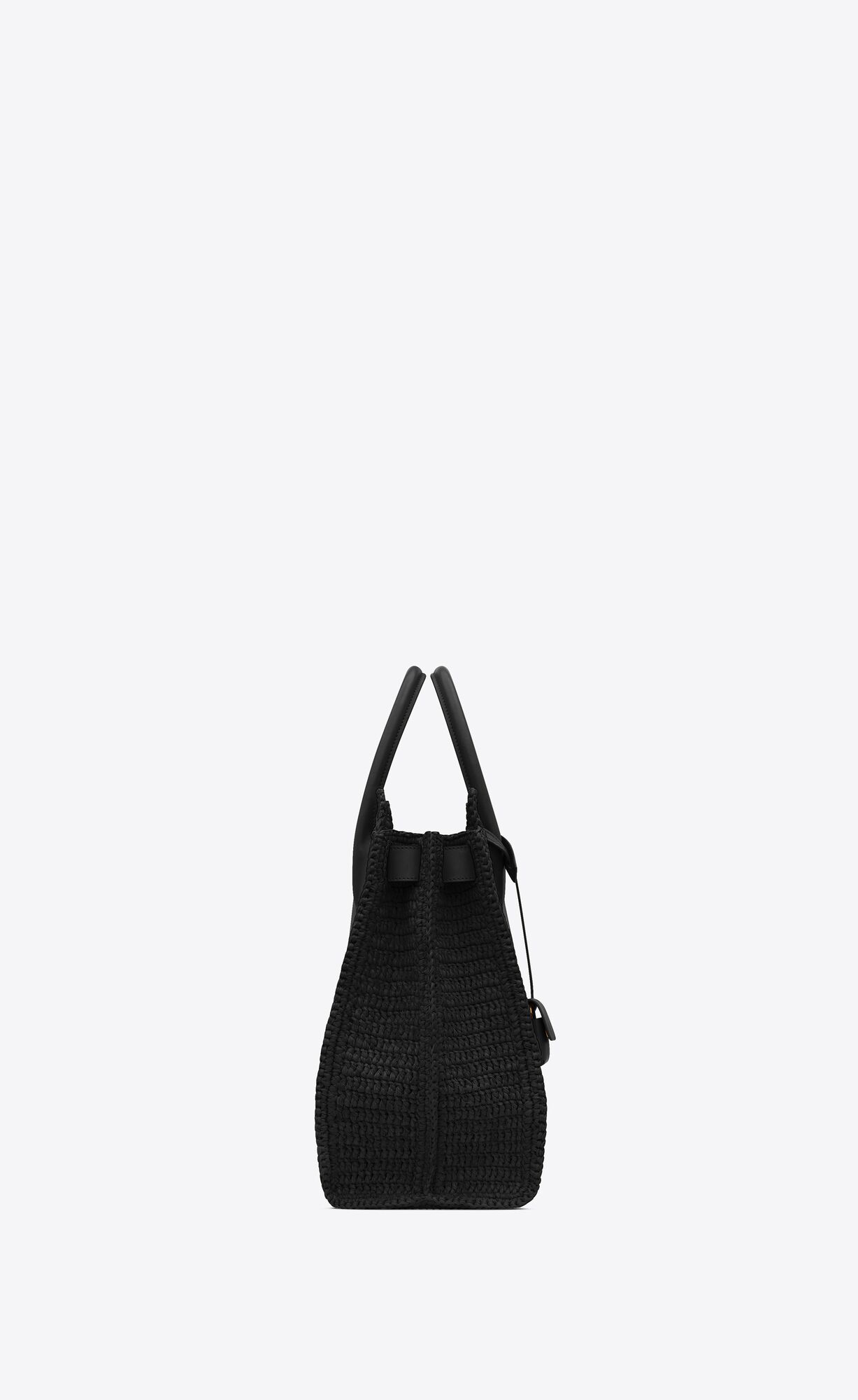 sac de jour medium supple in raffia and vegetable tanned leather black sac de jour medium supple in raffia and vegetable tanned leather black