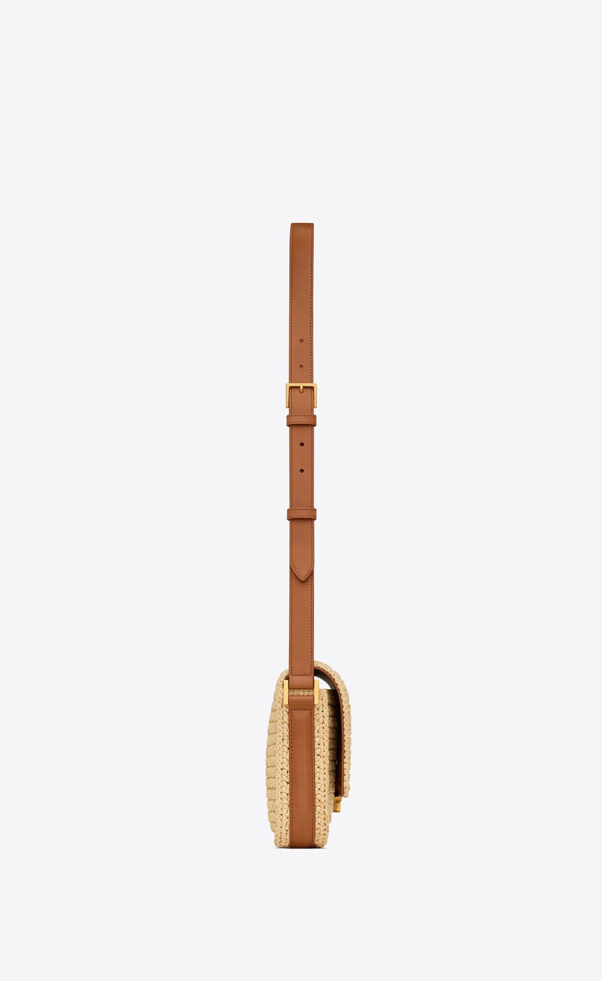solferino medium in raffia and vegetable tanned leather naturel and brick solferino medium in raffia and vegetable tanned leather naturel and brick