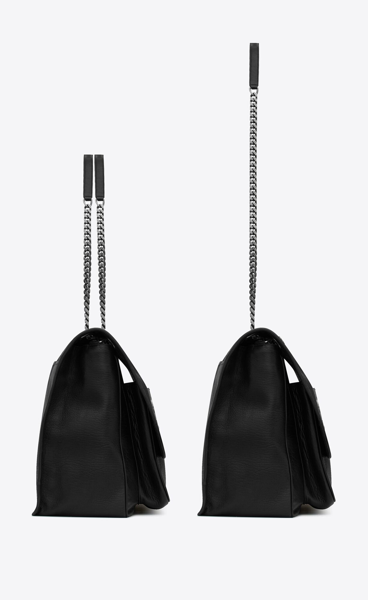oversized niki in grained lambskin black oversized niki in grained lambskin black