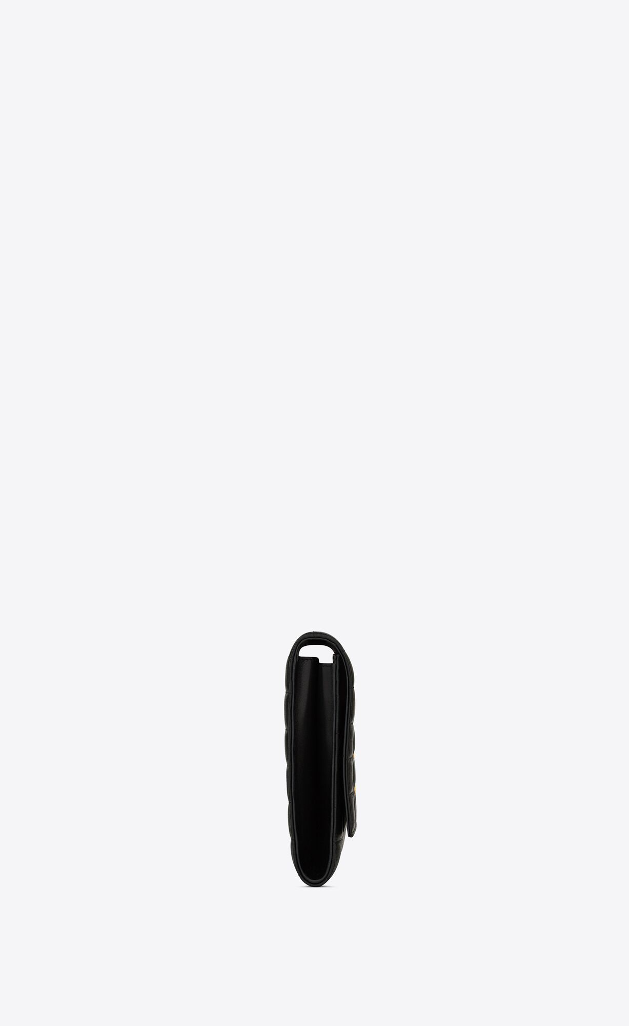 cassandre matelassé carré flap pouch in quilted leather black cassandre matelassé carré flap pouch in quilted leather black