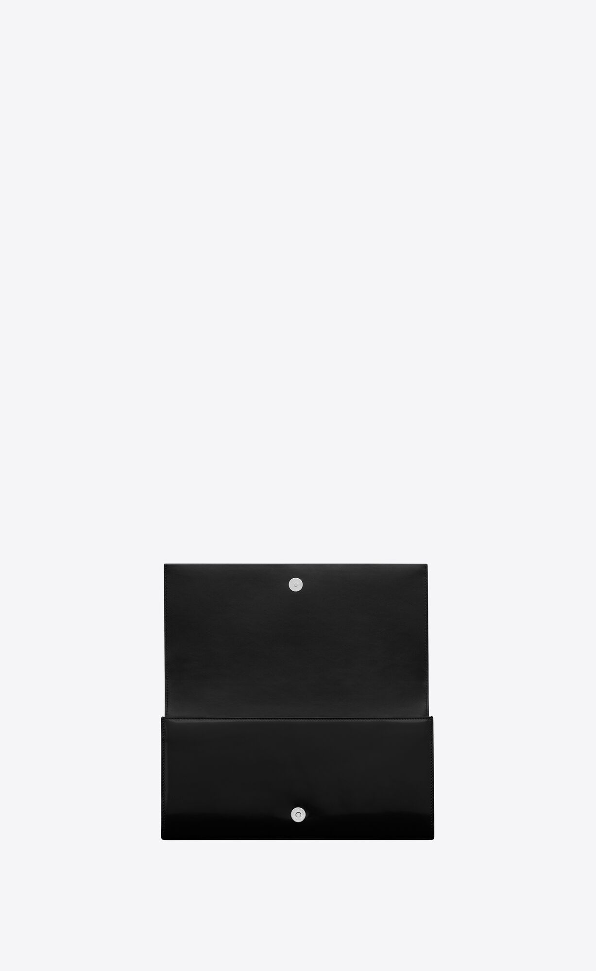 kate clutch in shiny leather black kate clutch in shiny leather black