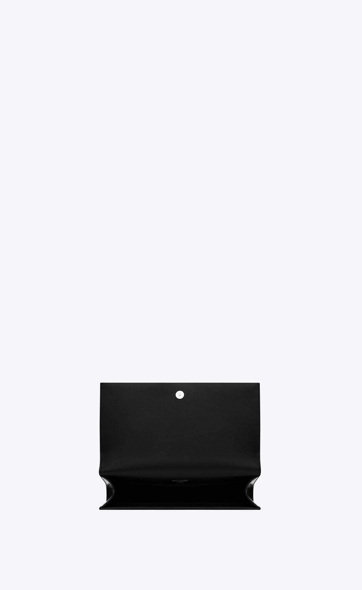 kate clutch in shiny leather black kate clutch in shiny leather black