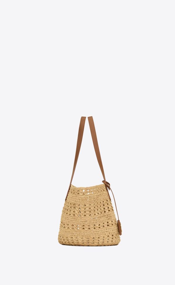 panier small bag in raffia naturel