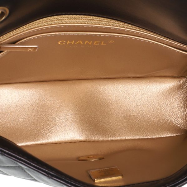 chanel pearl crush flap bag quilted lambskin mini