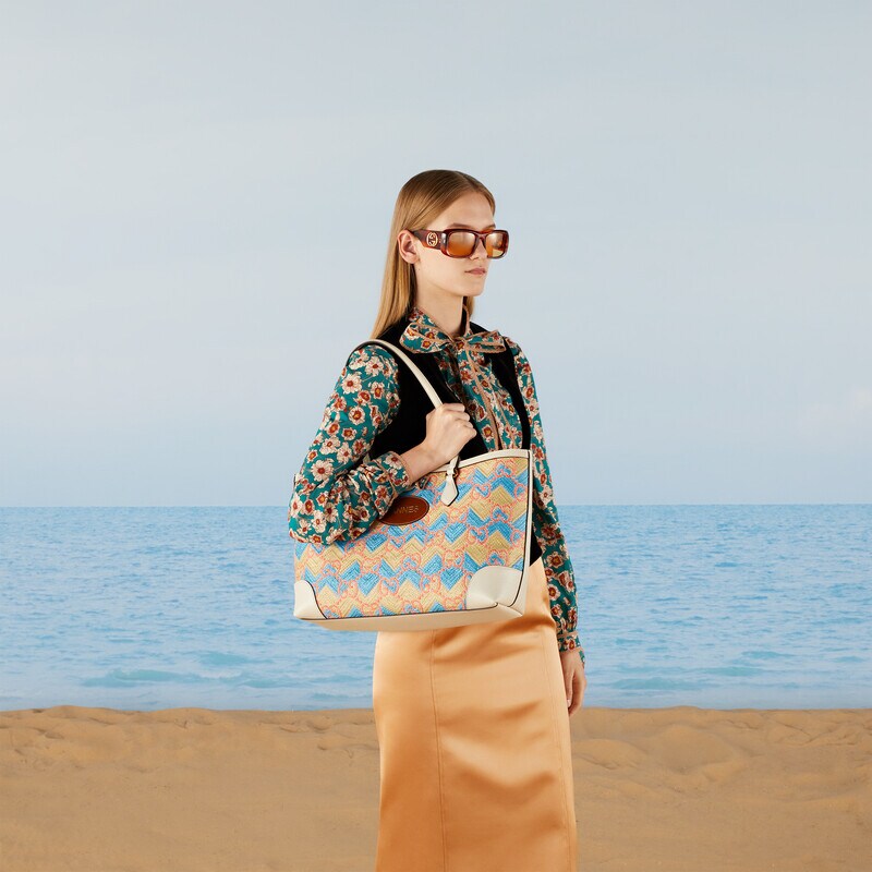 ‘cannes’ straw effect tote bag ‘cannes’ straw effect tote bag