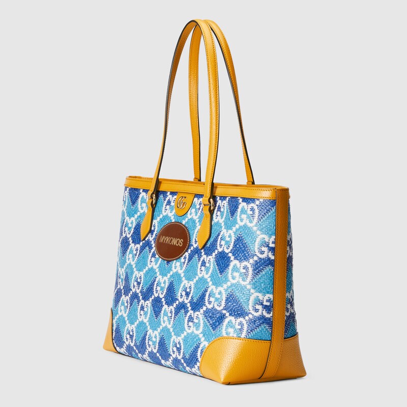 ‘mykonos’ straw effect tote bag ‘mykonos’ straw effect tote bag