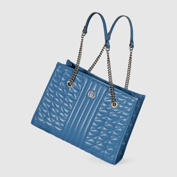 gg marmont medium matelassé tote