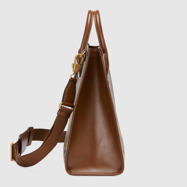 medium tote with carnation print