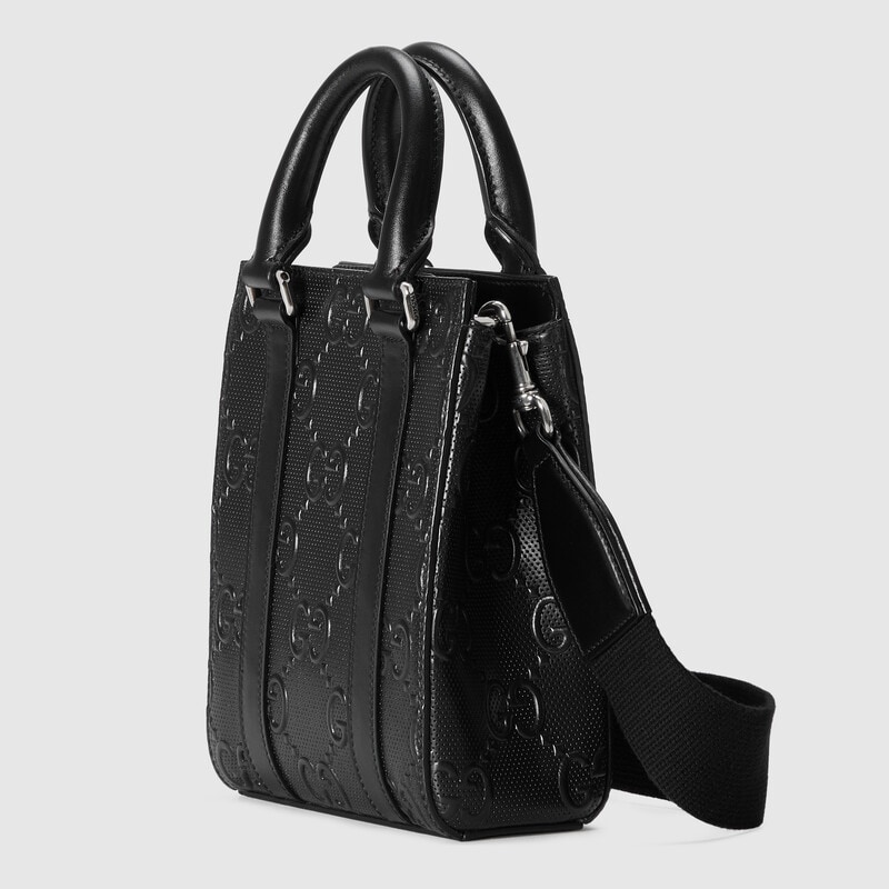 gg embossed mini tote bag gg embossed mini tote bag