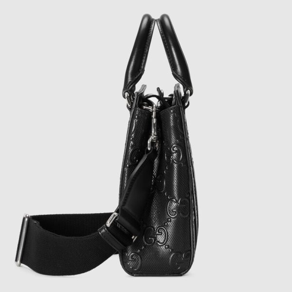 gg embossed mini tote bag