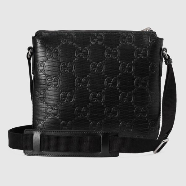gg embossed small messenger bag