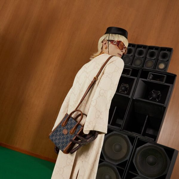mini tote bag with interlockingg