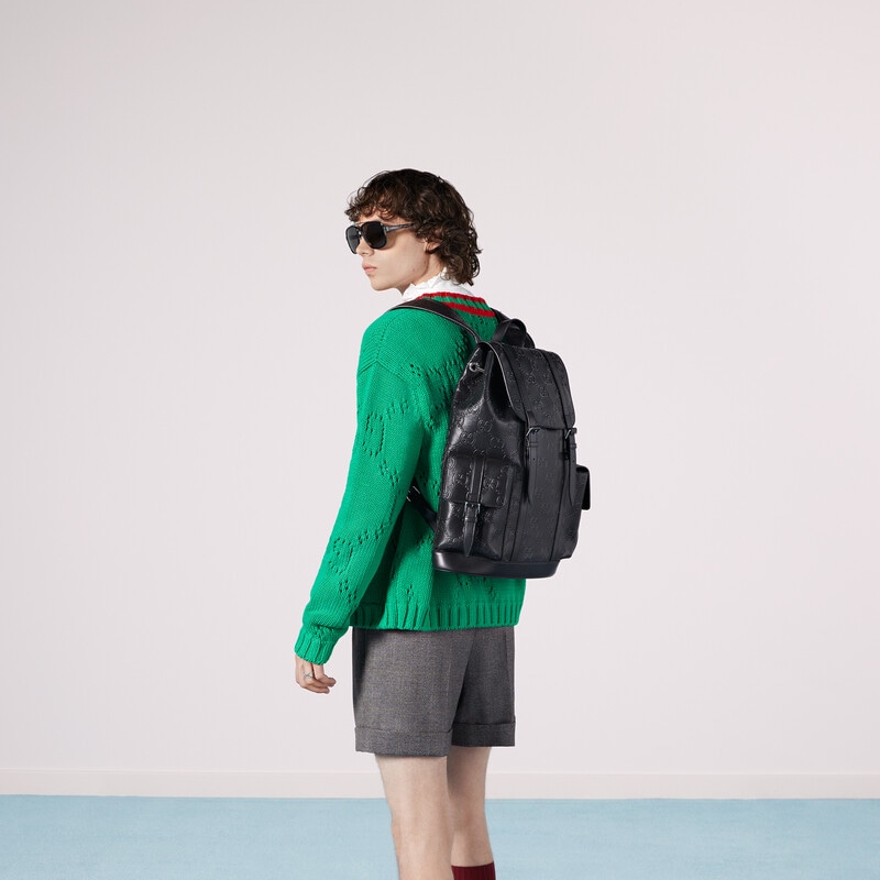 gg embossed backpack gg embossed backpack