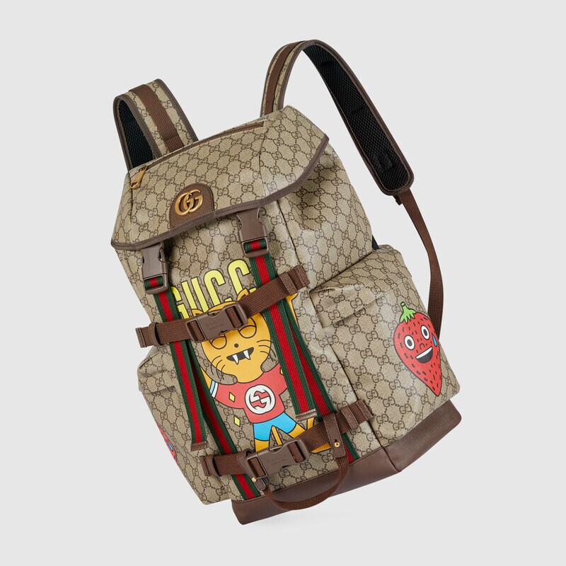 gucci cat print skateboard backpack gucci cat print skateboard backpack