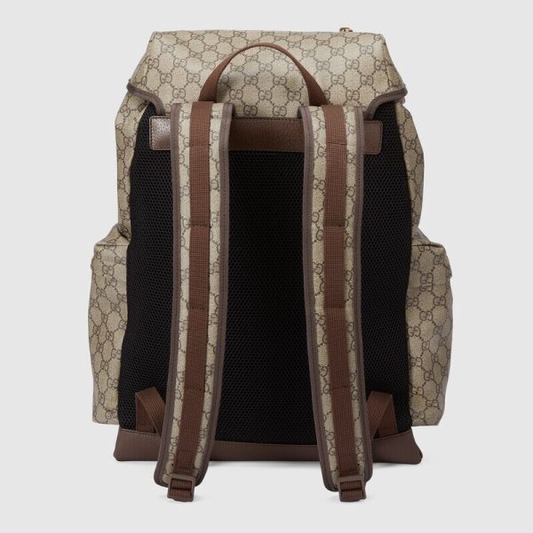 gucci cat print skateboard backpack