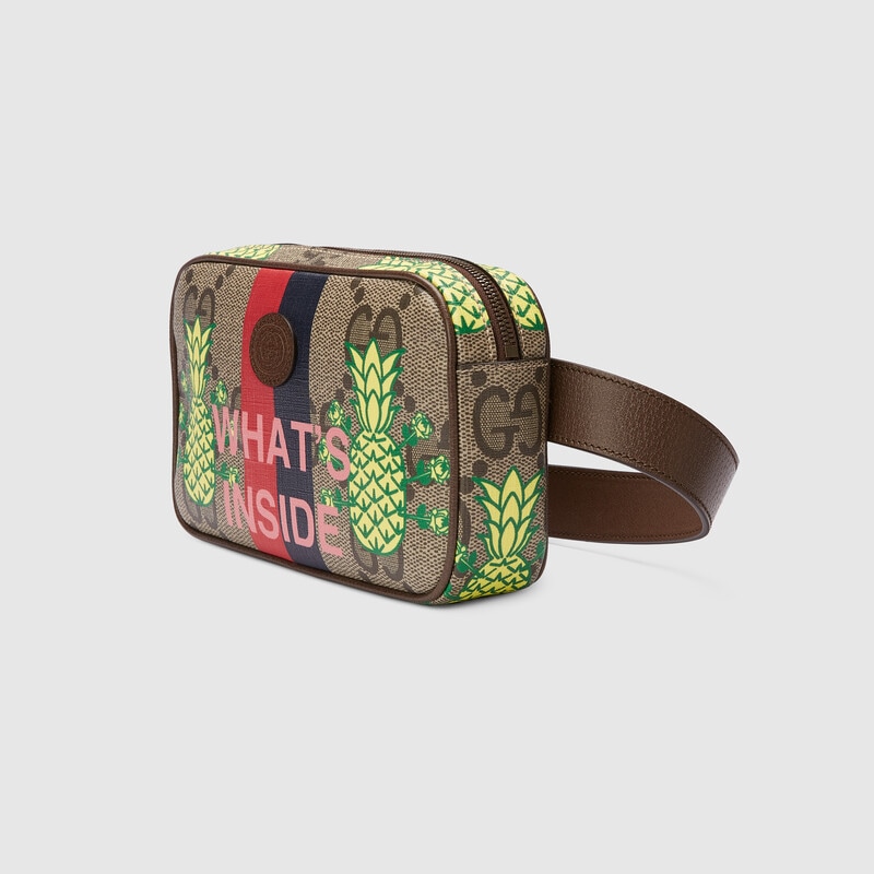 gucci pineapple gg supreme belt bag gucci pineapple gg supreme belt bag