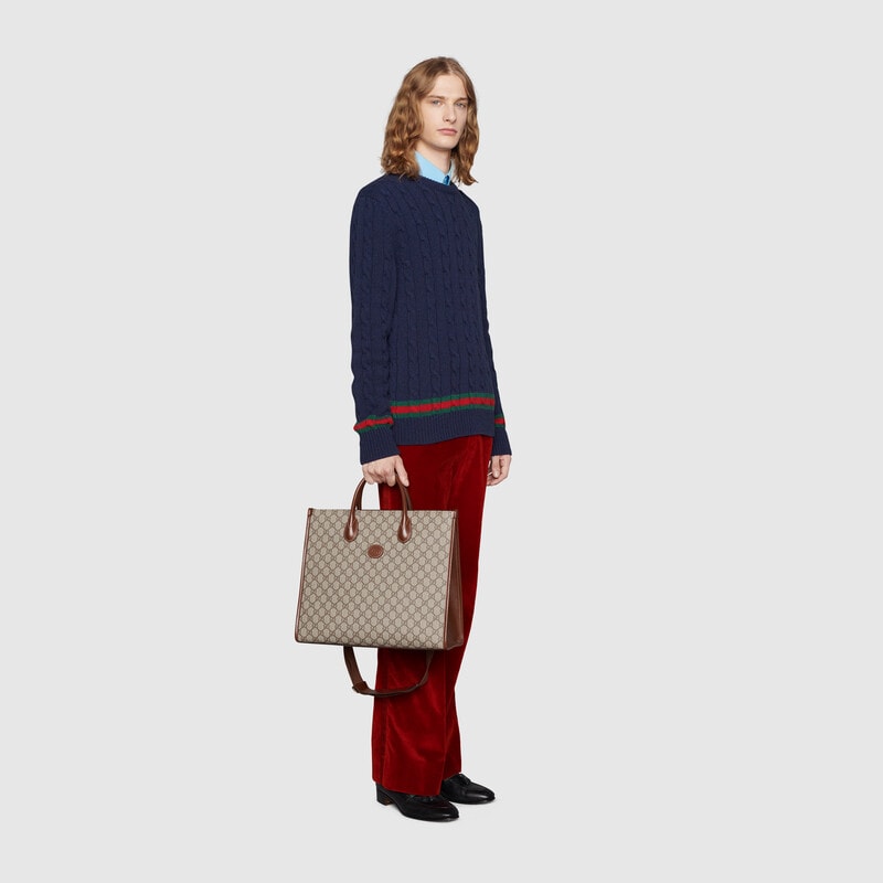 medium tote with interlockingg medium tote with interlockingg
