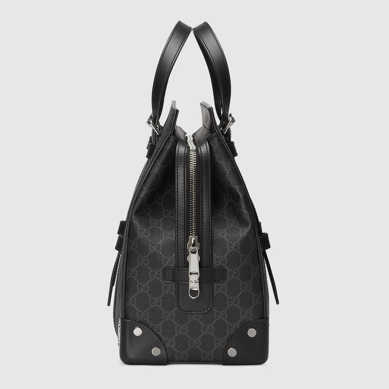gg tote bag with leather details gg tote bag with leather details