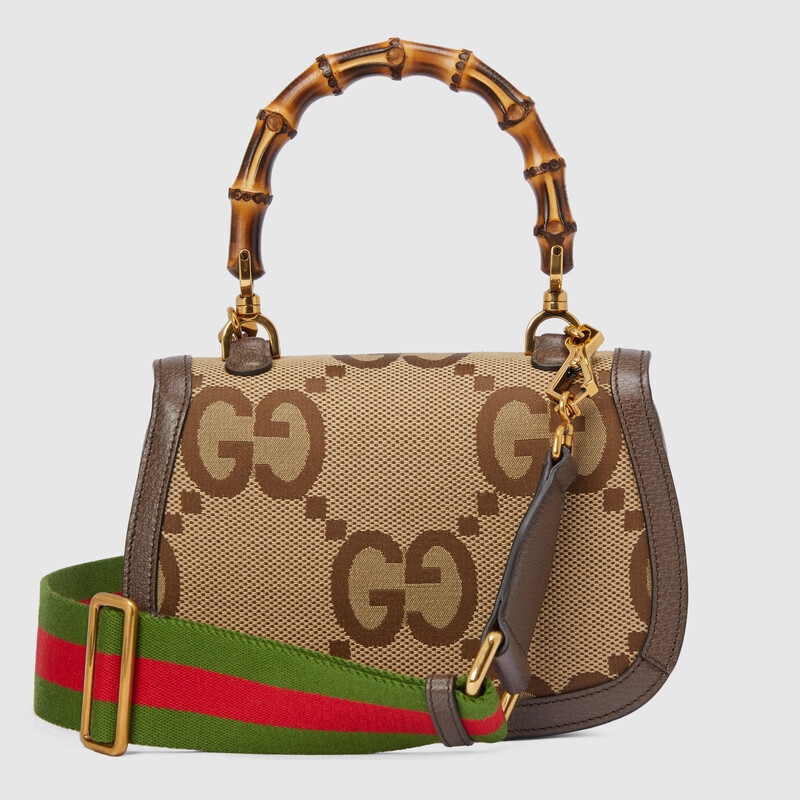 gucci bamboo 1947 jumbo gg small top handle bag gucci bamboo 1947 jumbo gg small top handle bag