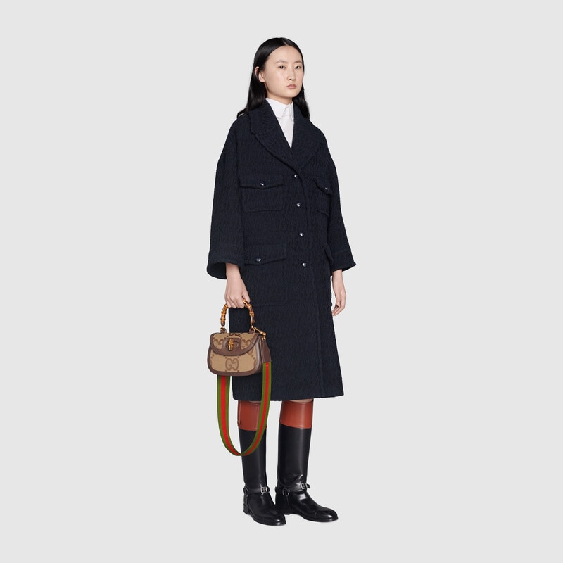 gucci bamboo 1947 jumbo gg small top handle bag gucci bamboo 1947 jumbo gg small top handle bag