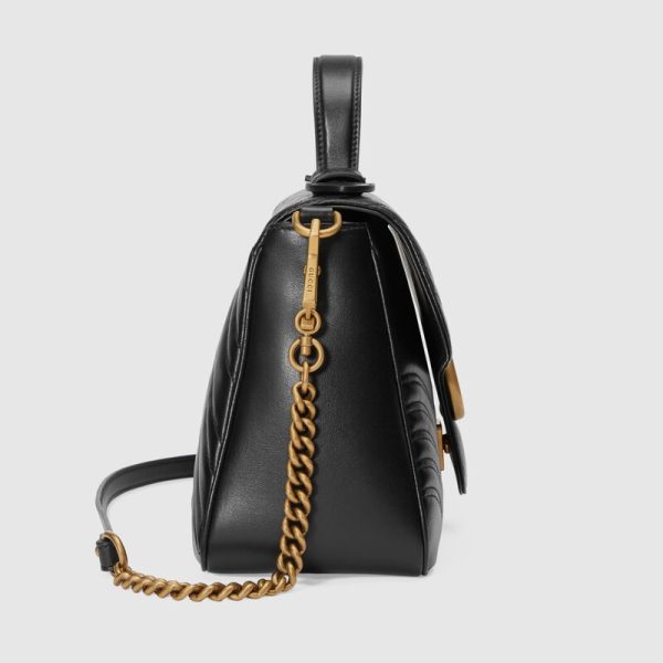 gg marmont small top handle bag