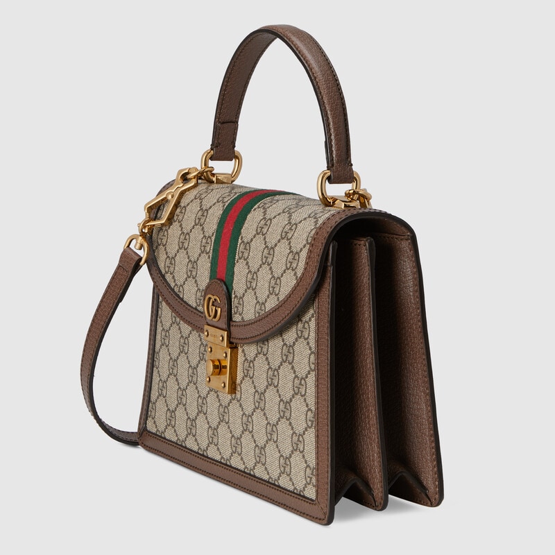ophidia small top handle bag with web ophidia small top handle bag with web