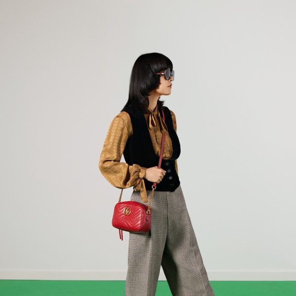 gg marmont small matelassé shoulder bag