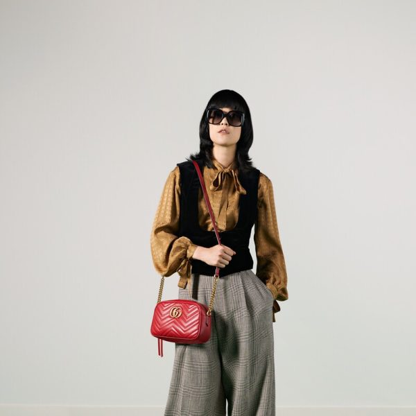 gg marmont small matelassé shoulder bag