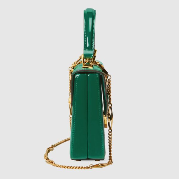 sylvie 1969 patent leather mini top handle bag