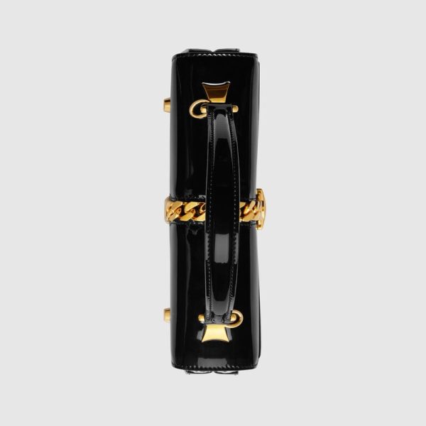 sylvie 1969 patent leather mini top handle bag