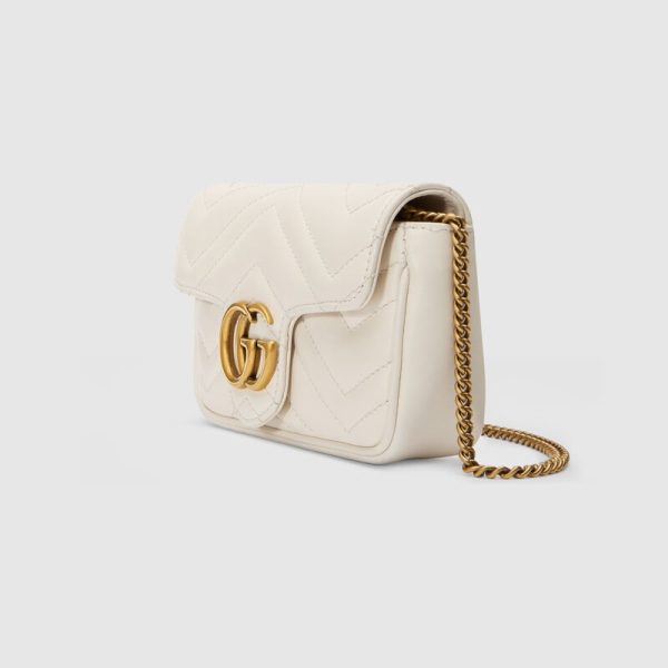 gg marmont matelassé leather super mini bag