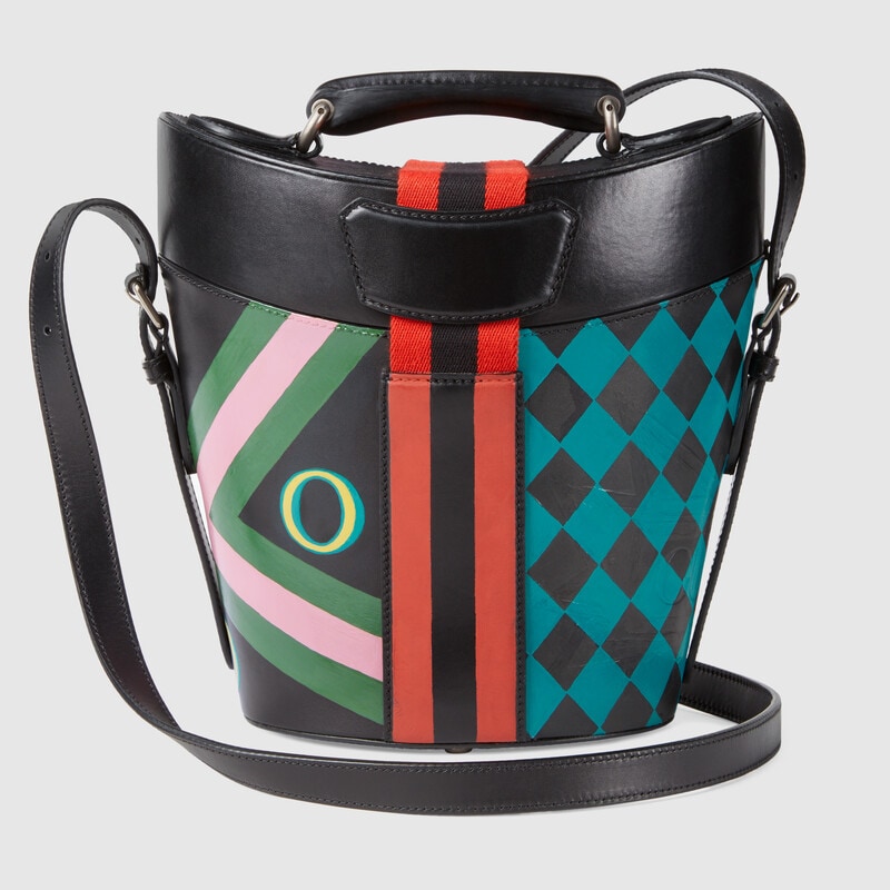 bucket bag with geometric print bucket bag with geometric print