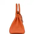 hermès birkin 25 orange togo palladium hardware hermès birkin 25 orange togo palladium hardware