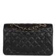chanel small classic double flap black caviar gold hardware chanel small classic double flap black caviar gold hardware