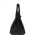 hermès birkin 25 black ostrich palladium hardware hermès birkin 25 black ostrich palladium hardware