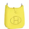 hermès evelyne tpm lime clemence palladium hardware hermès evelyne tpm lime clemence palladium hardware