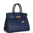 hermès birkin 30 bleu saphir epsom gold hardware hermès birkin 30 bleu saphir epsom gold hardware