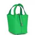 hermès picotin lock 18 vert comics clemence palladium hardware hermès picotin lock 18 vert comics clemence palladium hardware