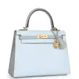 hermès special order (hss) kelly sellier 25 bleu brume and bleu glacier epsom brushed gold hardware hermès special order (hss) kelly sellier 25 bleu brume and bleu glacier epsom brushed gold hardware
