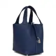 hermès picotin lock 18 bleu saphir maurice palladium hardware hermès picotin lock 18 bleu saphir maurice palladium hardware