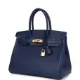 hermès birkin 30 bleu saphir epsom gold hardware hermès birkin 30 bleu saphir epsom gold hardware