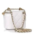 chanel calfskin quilted mini perfect fit vanity case with chain white chanel calfskin quilted mini perfect fit vanity case with chain white