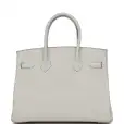 hermès special order (hss) birkin 30 gris perle verso chevre brushed palladium hardware hermès special order (hss) birkin 30 gris perle verso chevre brushed palladium hardware