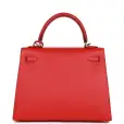 hermès kelly sellier 25 rouge de coeur verso epsom palladium hardware hermès kelly sellier 25 rouge de coeur verso epsom palladium hardware