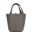 hermès picotin lock 18 gris meyer clemence palladium hardware hermès picotin lock 18 gris meyer clemence palladium hardware