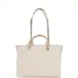 chanel small deauville shopping bag white boucle light gold hardware chanel small deauville shopping bag white boucle light gold hardware
