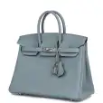 hermès birkin 25 bleu lin verso togo palladium hardware hermès birkin 25 bleu lin verso togo palladium hardware